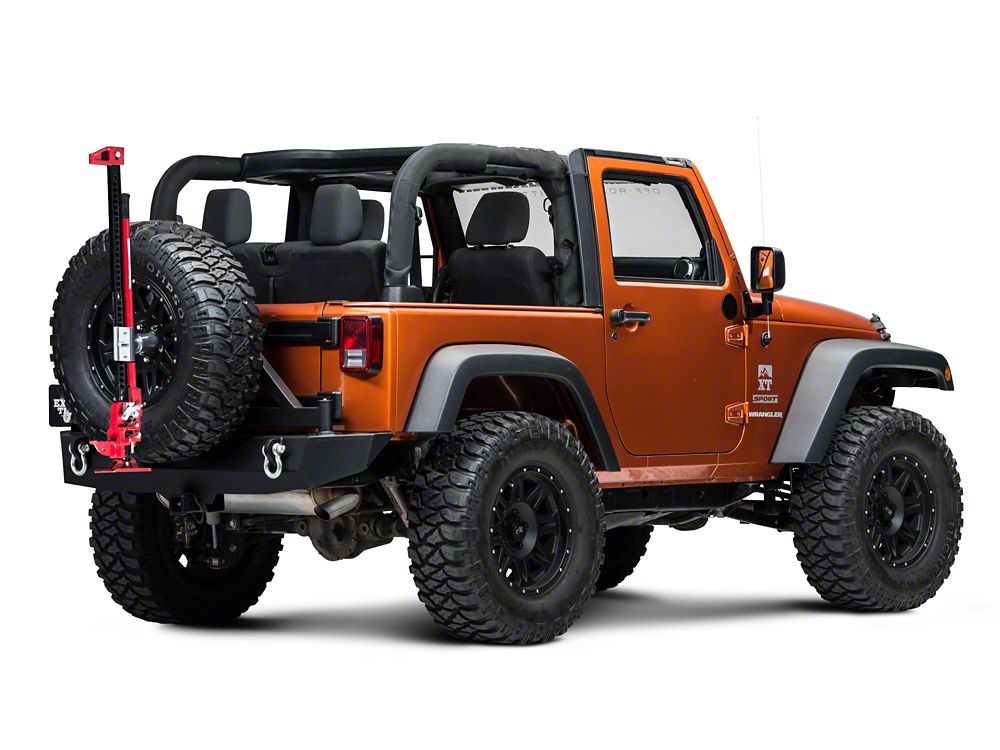 RedRock Extreme Recovery Jack Spare Tire Mount (87-18 Jeep Wrangler YJ, TJ & JK)