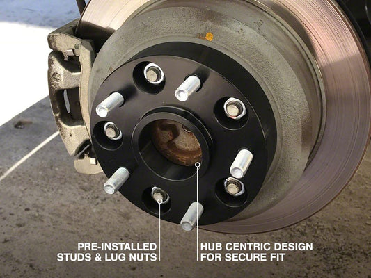 RedRock 1.50-Inch Wheel Spacers; Black; 5x5 (07-18 Jeep Wrangler JK)