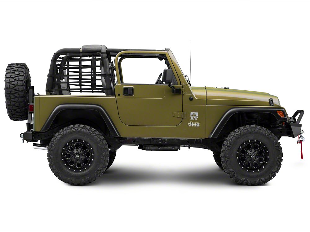 RedRock Cargo Wrap Around Net; One Piece (92-06 Jeep Wrangler YJ & TJ)