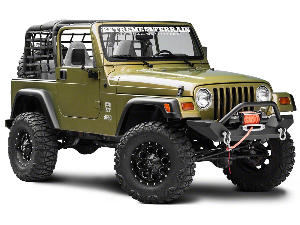 RedRock Cargo Wrap Around Net; One Piece (92-06 Jeep Wrangler YJ & TJ)