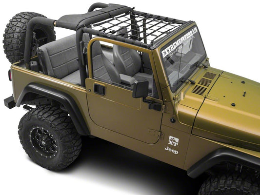 RedRock Front Overhead Net (92-06 Jeep Wrangler YJ & TJ)