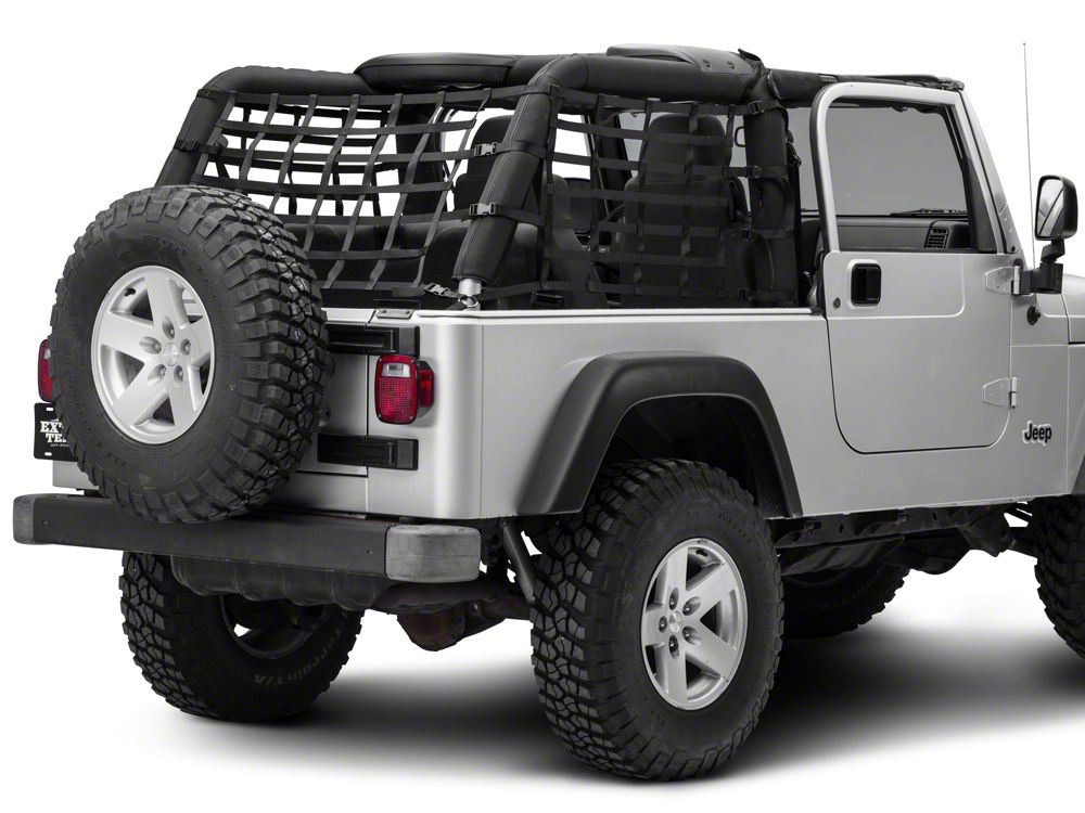 RedRock Cargo Wrap Around Net; One Piece (04-06 Jeep Wrangler TJ Unlimited)