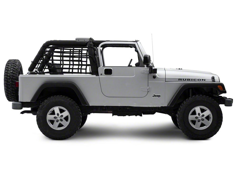 RedRock Cargo Wrap Around Net; One Piece (04-06 Jeep Wrangler TJ Unlimited)