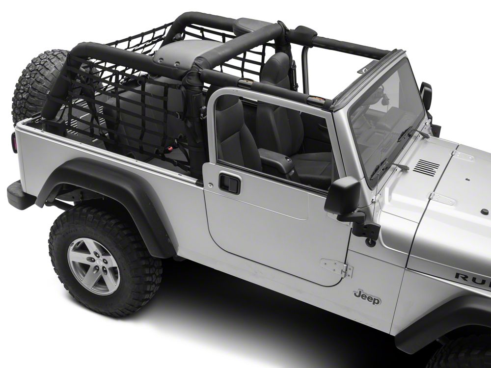 RedRock Cargo Wrap Around Net; One Piece (04-06 Jeep Wrangler TJ Unlimited)