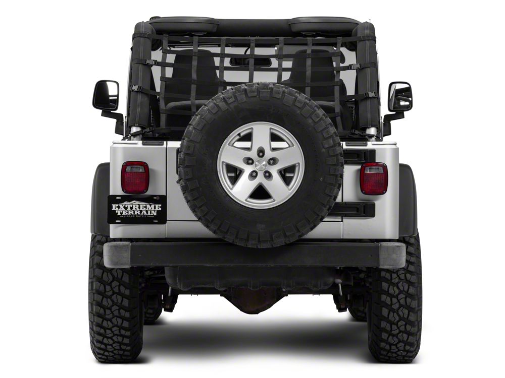 RedRock Cargo Wrap Around Net; One Piece (04-06 Jeep Wrangler TJ Unlimited)