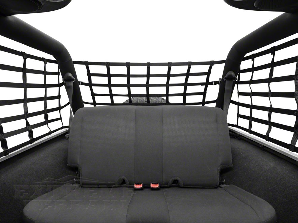 RedRock Cargo Wrap Around Net; One Piece (04-06 Jeep Wrangler TJ Unlimited)