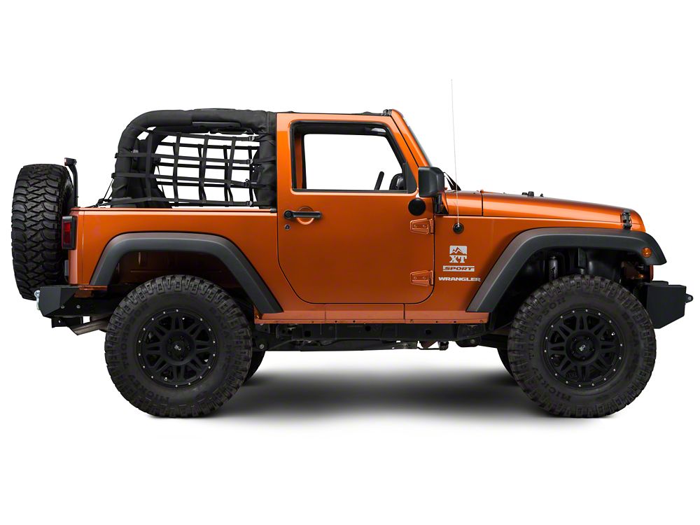 RedRock Cargo Wrap Around Net; One Piece (07-18 Jeep Wrangler JK 2-Door)