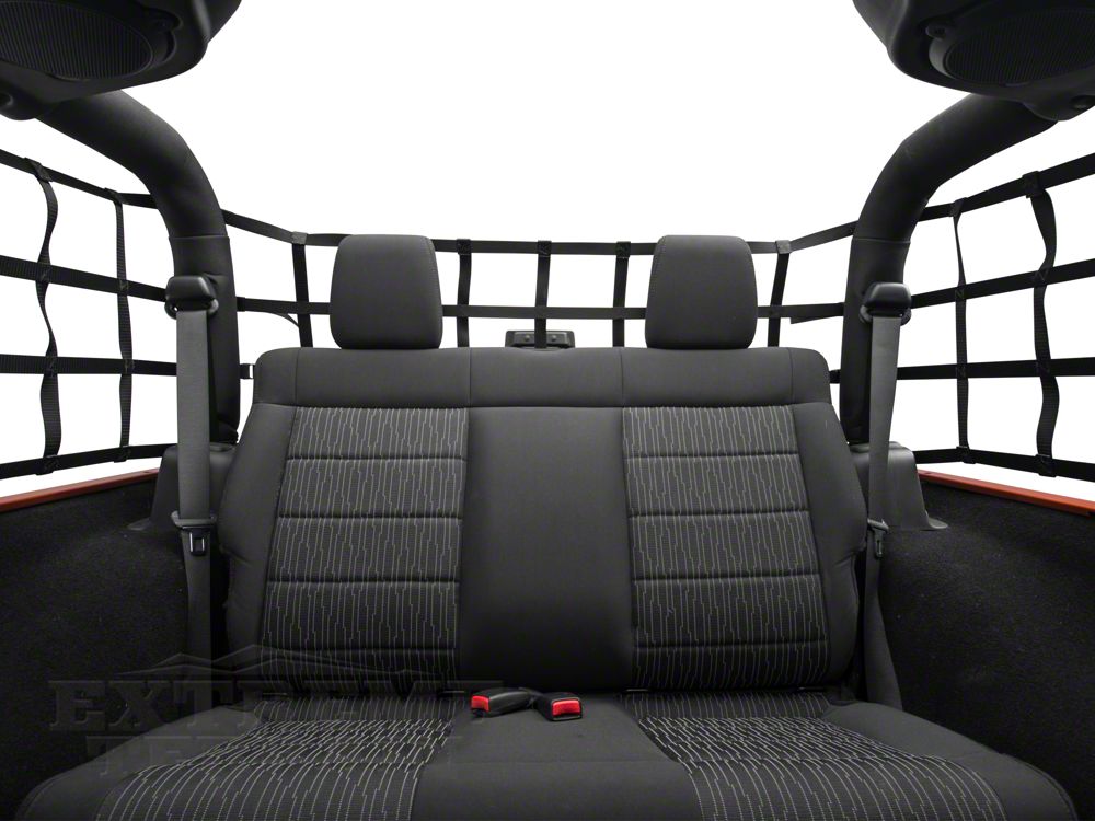 RedRock Cargo Wrap Around Net; One Piece (07-18 Jeep Wrangler JK 2-Door)