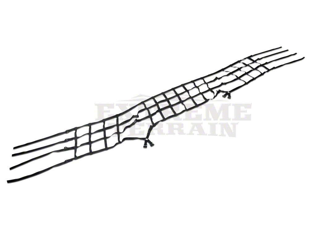 RedRock Cargo Wrap Around Net; One Piece (07-18 Jeep Wrangler JK 2-Door)