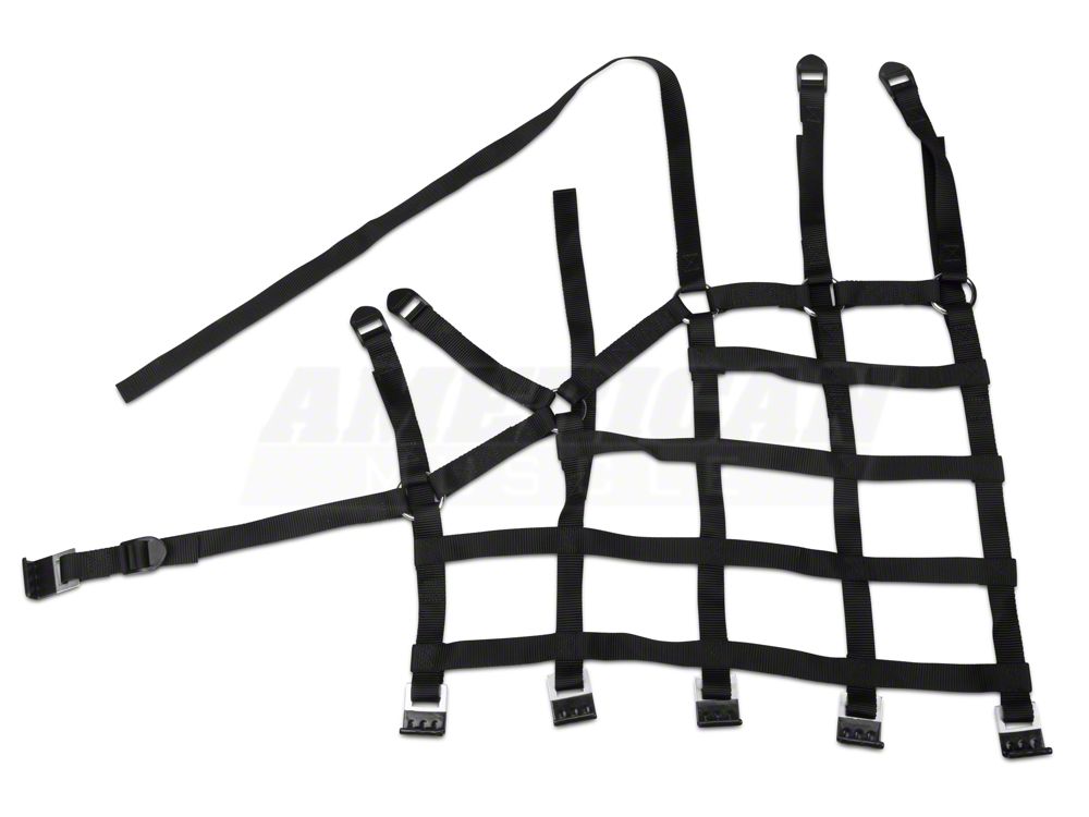 RedRock Cargo Wrap Around Net; Three Piece (07-18 Jeep Wrangler JK 4-Door)