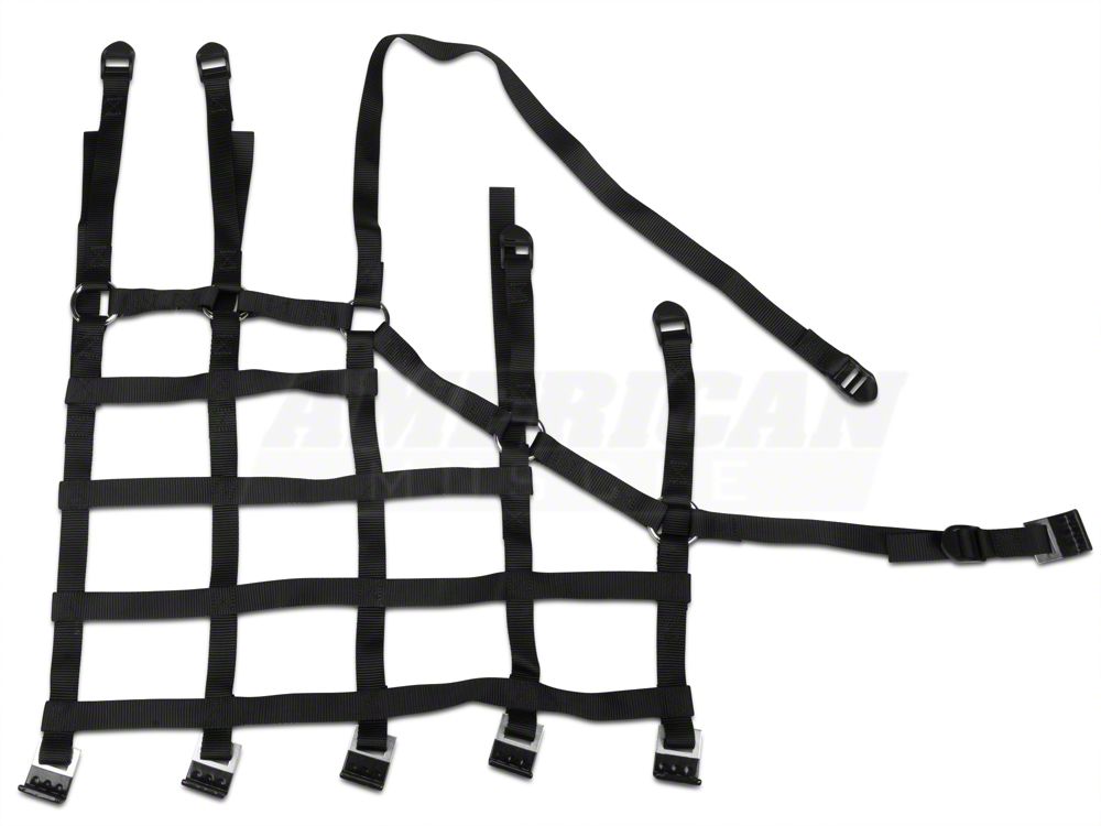 RedRock Cargo Wrap Around Net; Three Piece (07-18 Jeep Wrangler JK 4-Door)