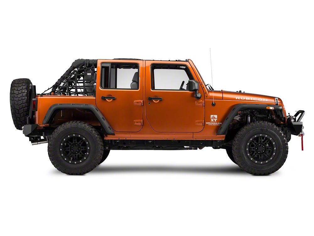 RedRock Cargo Wrap Around Net; Three Piece (07-18 Jeep Wrangler JK 4-Door)