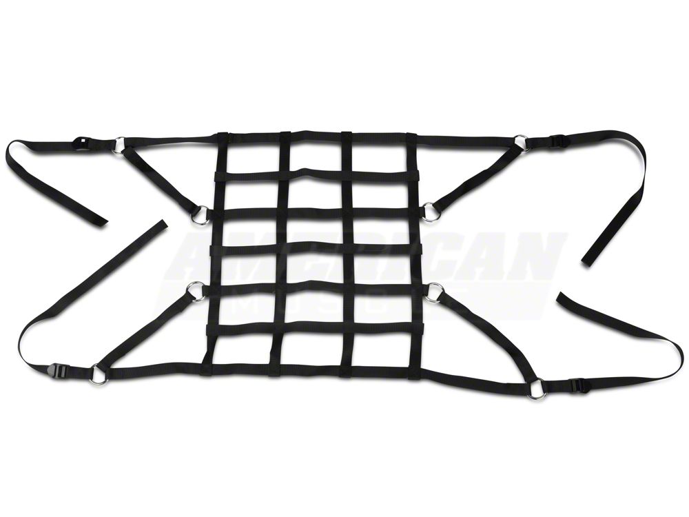 RedRock Front Pet Barrier Net; Black (07-18 Jeep Wrangler JK 4-Door)