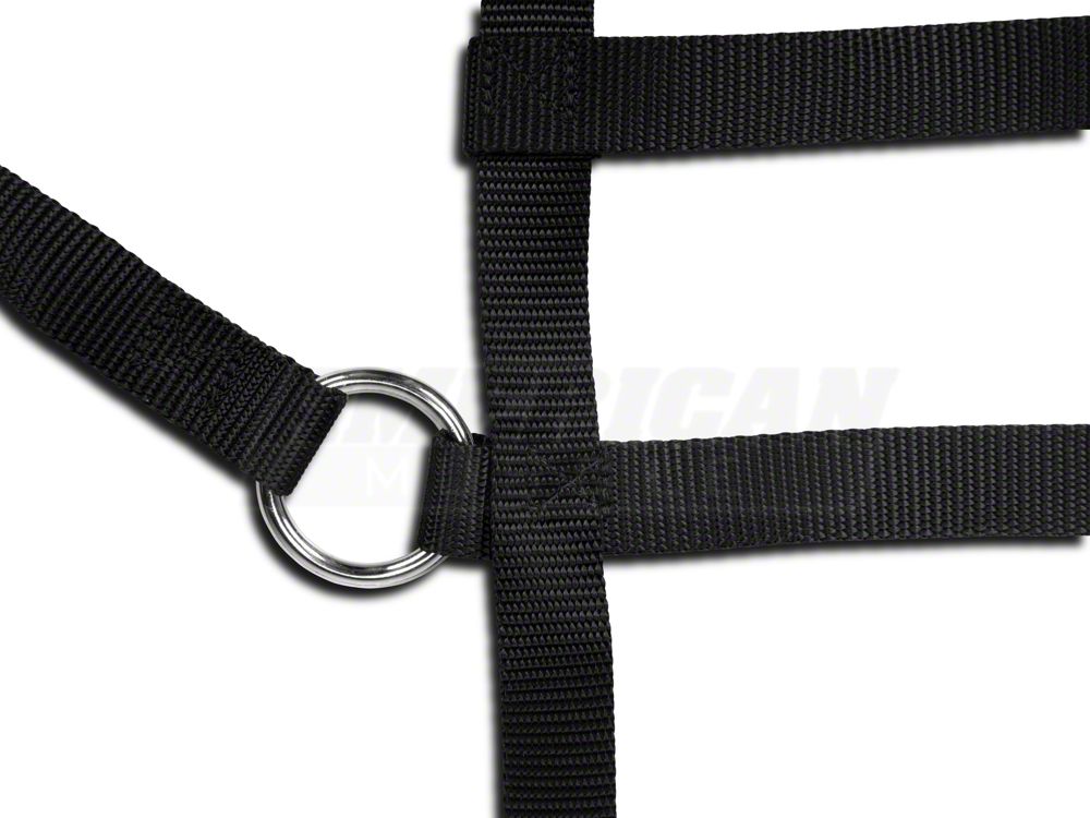 RedRock Front Pet Barrier Net; Black (07-18 Jeep Wrangler JK 4-Door)