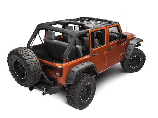 RedRock Front Overhead Net (07-18 Jeep Wrangler JK 4-Door)