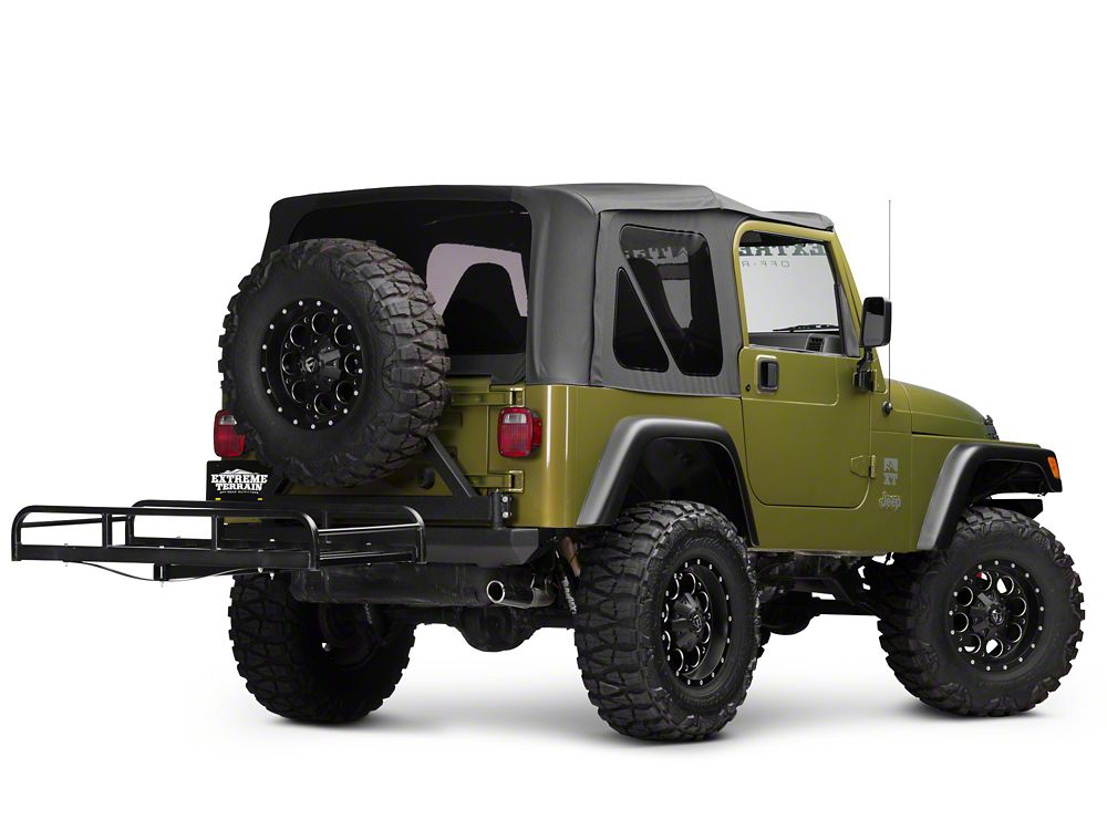 RedRock Hitch Mounted Cargo Rack; 7-Inch XL (87-06 Jeep Wrangler YJ & TJ)