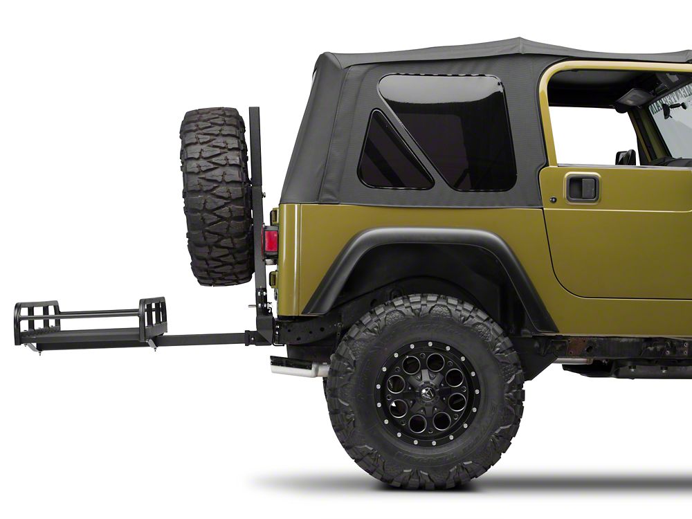 RedRock Hitch Mounted Cargo Rack; 7-Inch XL (87-06 Jeep Wrangler YJ & TJ)
