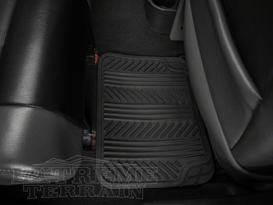 RedRock 4-Piece All-Weather Floor Mats; Black (Universal; Some Adaptation May Be Required)