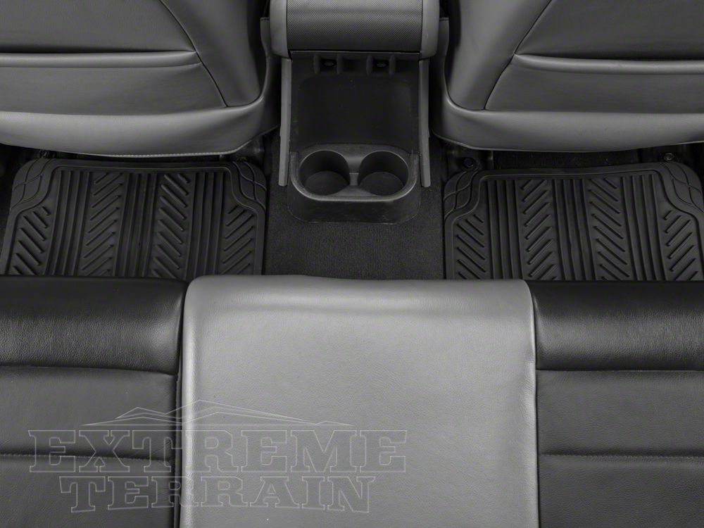 RedRock 4-Piece All-Weather Floor Mats; Black (Universal; Some Adaptation May Be Required)