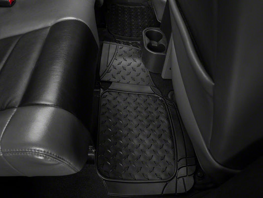 RedRock All-Weather Floor Mat Set with One-Piece Rear Mat; Black (20-25 Jeep Gladiator JT)