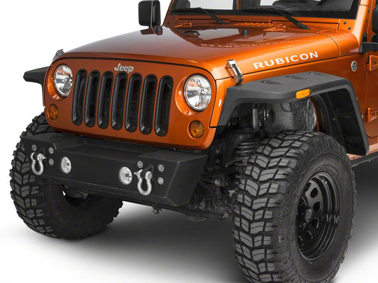 RedRock Grille Inserts; Black (07-18 Jeep Wrangler JK)