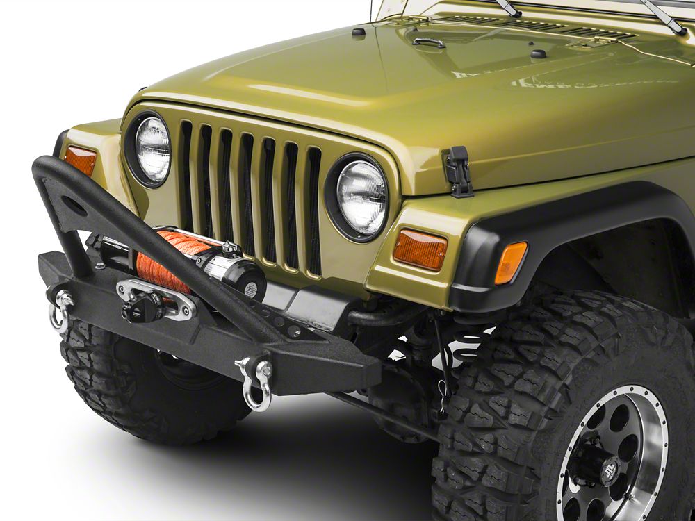 thumbnail image 2 of Oakes Fab Jeep TJ Stubby Stinger Bumper With Grill Hoop - DIY 1.75" Tubing Rock Crawler 2 of 5