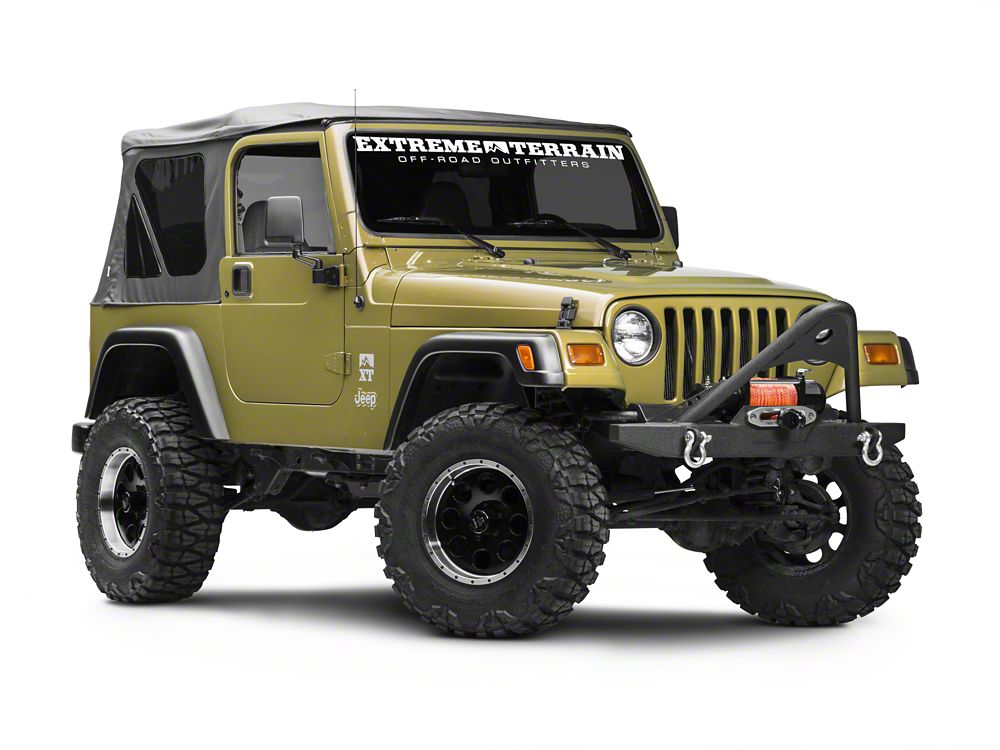 RedRock Stubby Winch Front Bumper with Stinger Bar (87-06 Jeep Wrangler YJ & TJ)