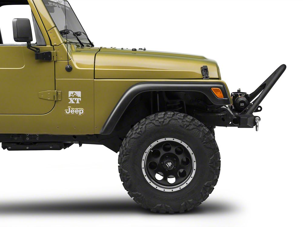 RedRock Stubby Winch Front Bumper with Stinger Bar (87-06 Jeep Wrangler YJ & TJ)