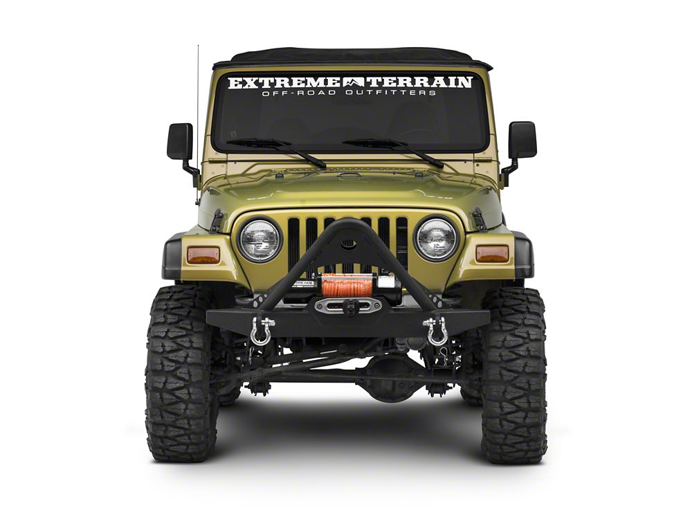 RedRock Stubby Winch Front Bumper with Stinger Bar (87-06 Jeep Wrangler YJ & TJ)