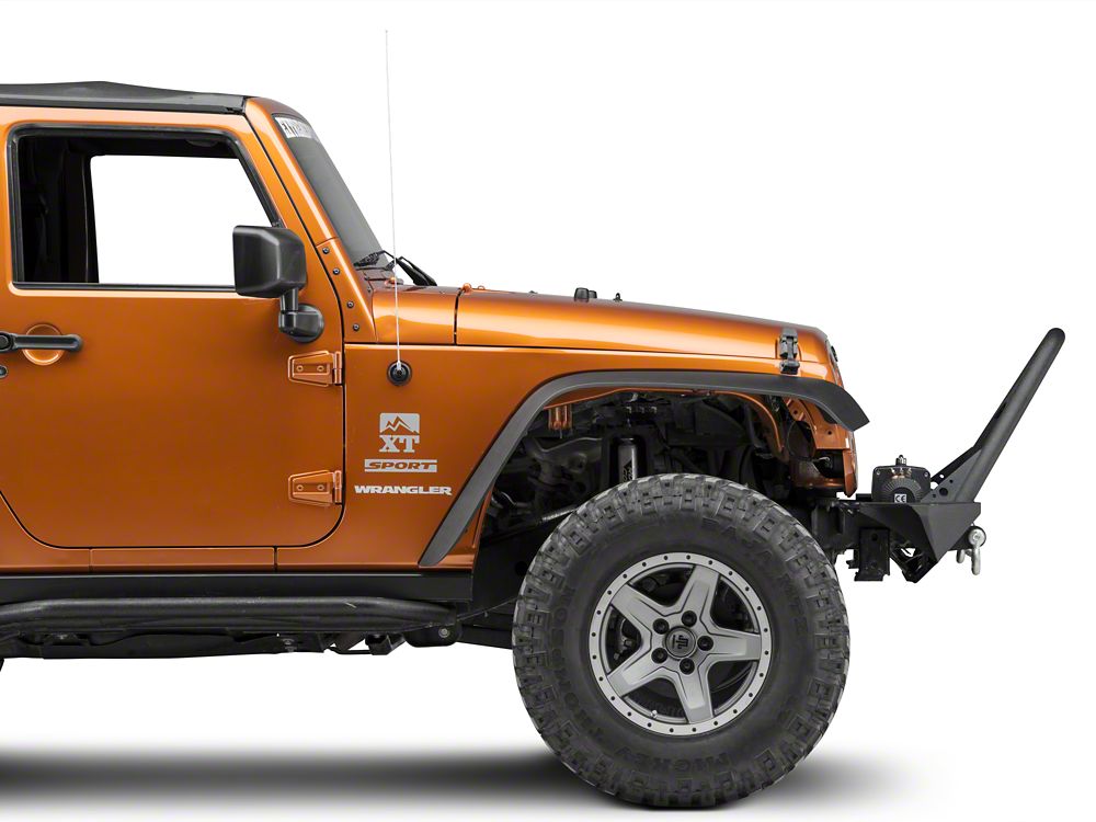 RedRock Stubby Winch Front Bumper with Stinger Bar (07-18 Jeep Wrangler JK)