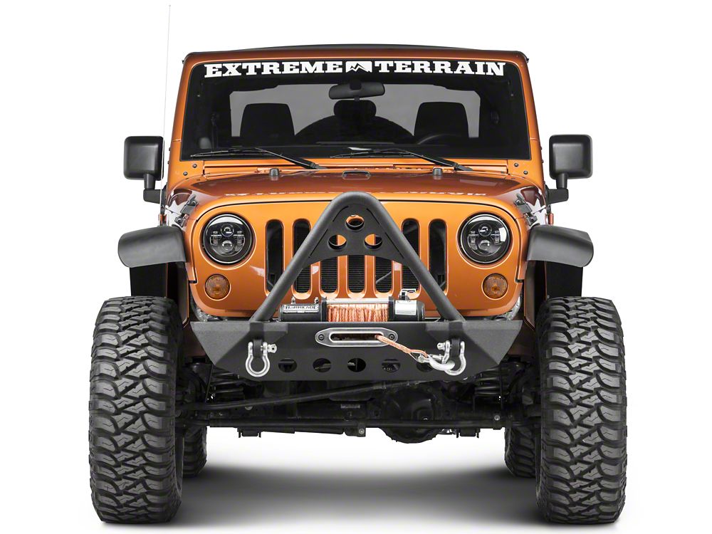 RedRock Stubby Winch Front Bumper with Stinger Bar (07-18 Jeep Wrangler JK)