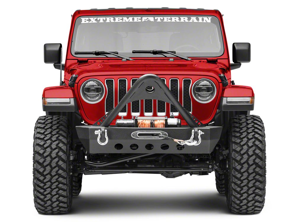 RedRock Mid-Width Winch Front Bumper with Stinger (18-25 Jeep Wrangler JL)