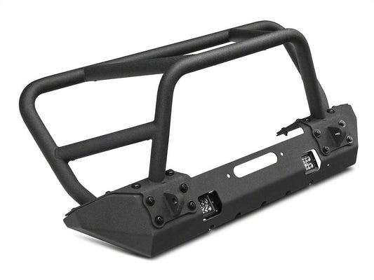 RedRock Juggernaut Stubby Front Bumper with LED Lights (07-18 Jeep Wrangler JK)