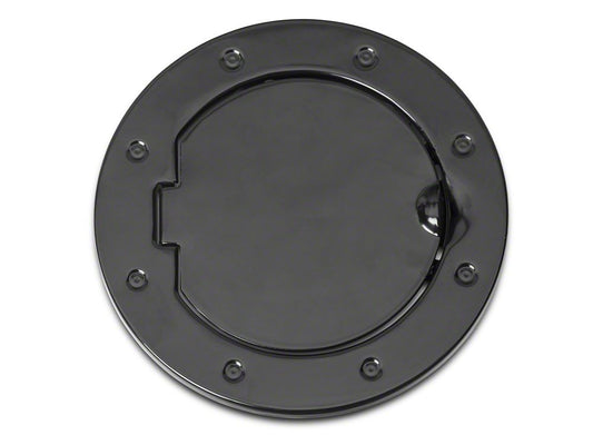 RedRock Non-Locking Fuel Door; Black (07-18 Jeep Wrangler JK)