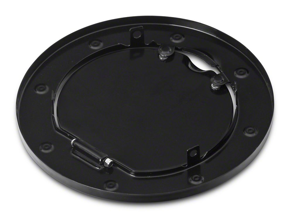 RedRock Non-Locking Fuel Door; Black (07-18 Jeep Wrangler JK)