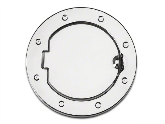 RedRock Non-Locking Fuel Door; Stainless Steel (07-18 Jeep Wrangler JK)