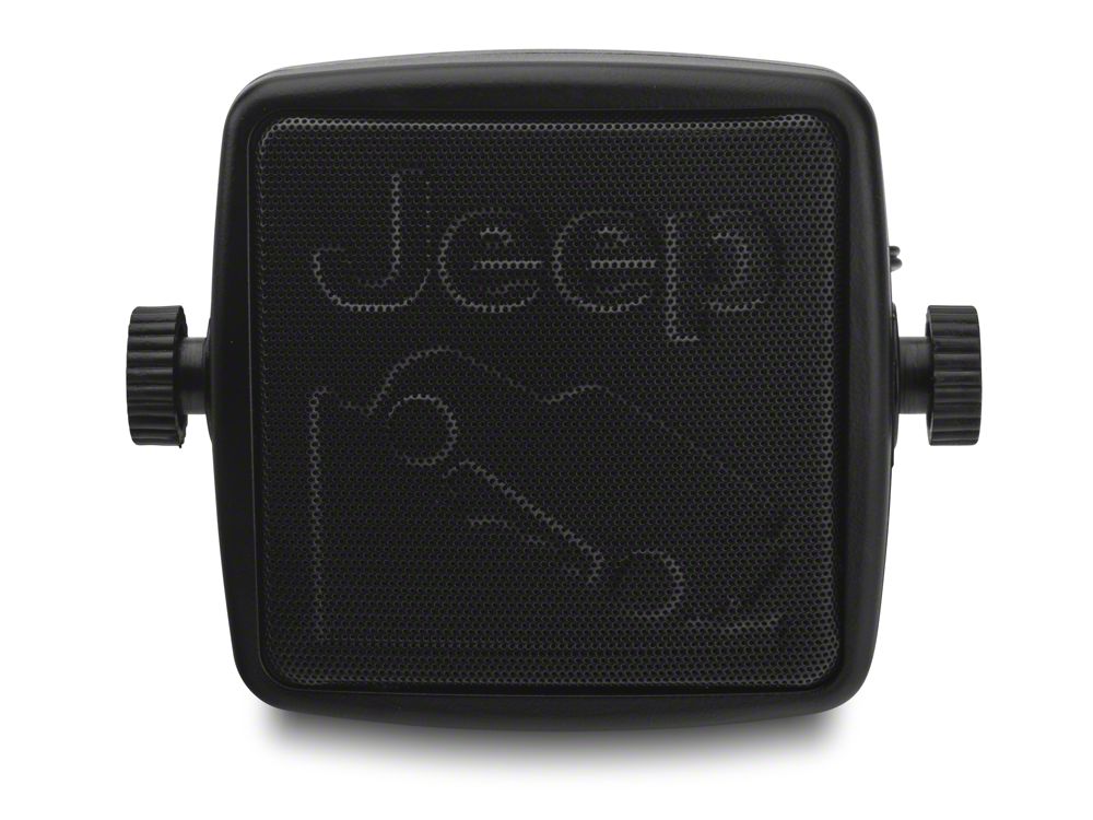 RedRock External 2-3/4-Inch Speaker with Embossed Jeep Logos (Universal; Some Adaptation May Be Required)