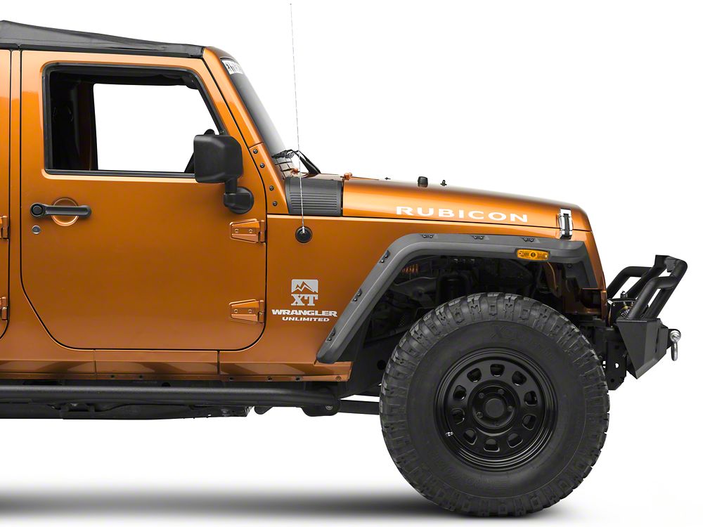 RedRock Body Armor Cowl Guards; Black (07-18 Jeep Wrangler JK)