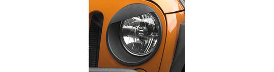RedRock Angry Eyes Headlight Conversion; Black (07-18 Jeep Wrangler JK)