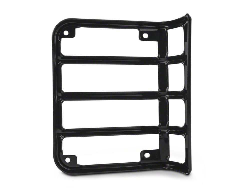 RedRock Euro Style Tail Light Guards; Black (07-18 Jeep Wrangler JK)