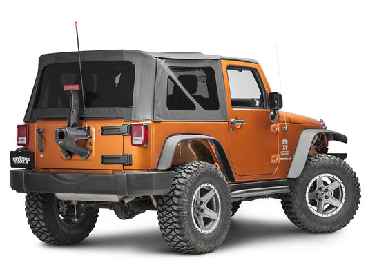 RedRock CB Antenna Mount; Textured Black (07-18 Jeep Wrangler JK)