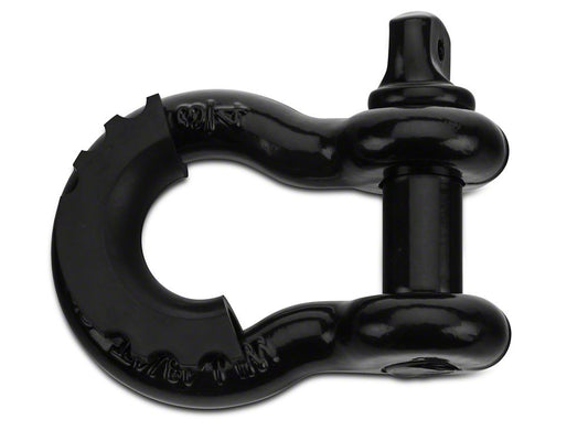 RedRock 3/4-Inch D-Ring Shackle with Isolator; Black