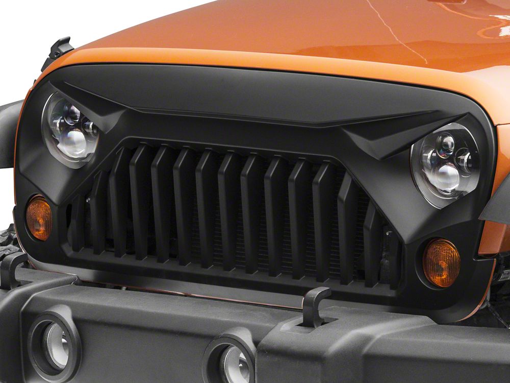 RedRock Gladiator Grille; Matte Black (07-18 Jeep Wrangler