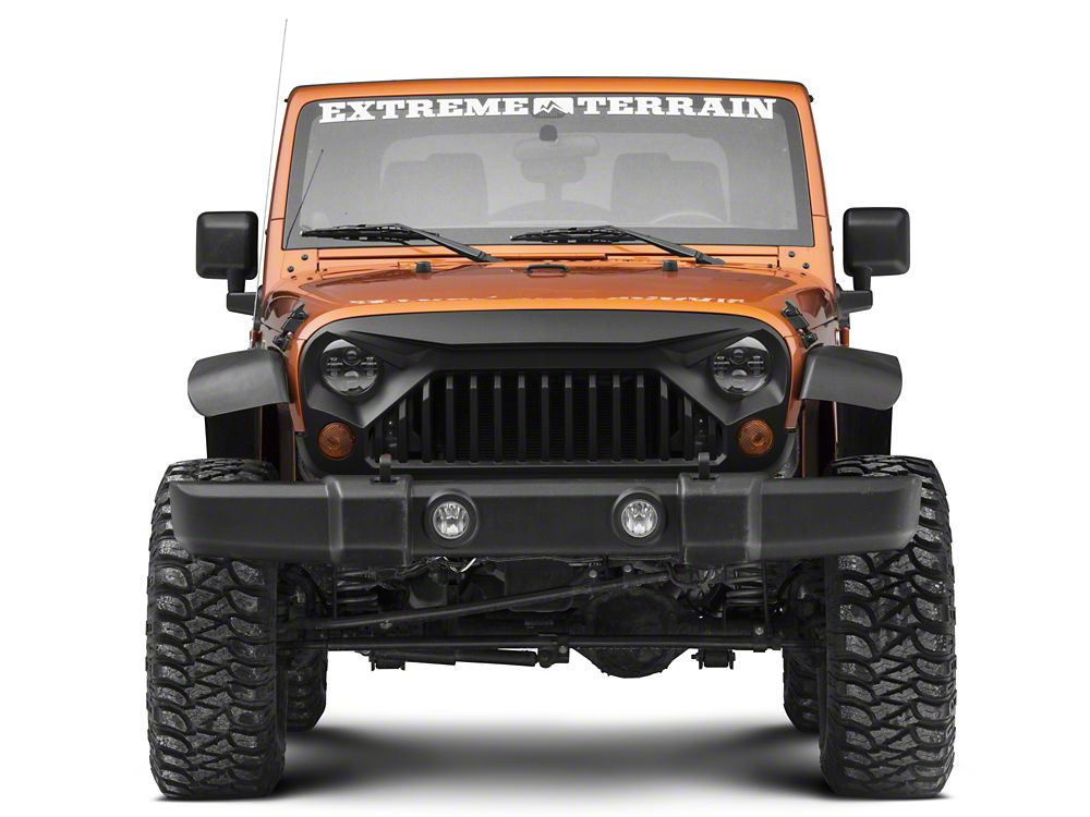 RedRock Gladiator Grille; Matte Black (07-18 Jeep Wrangler JK)