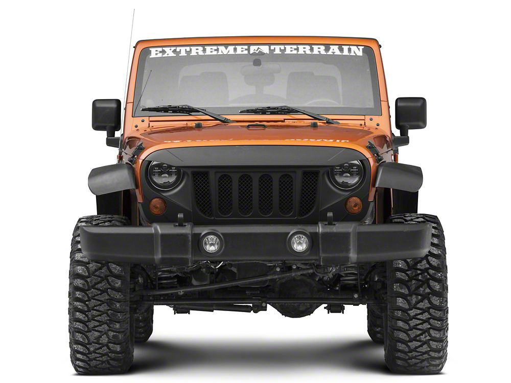 RedRock Avenger Grille; Matte Black (07-18 Jeep Wrangler JK)