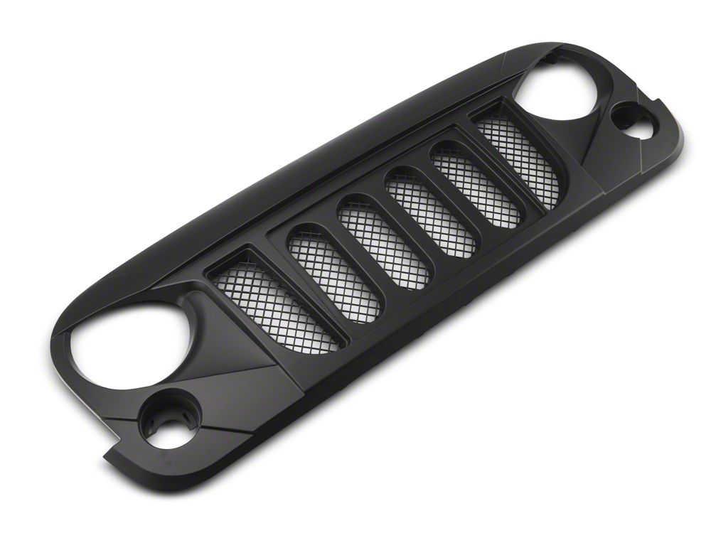 RedRock Avenger Grille; Matte Black (07-18 Jeep Wrangler JK)