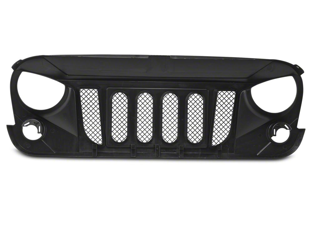 RedRock Avenger Grille; Matte Black (07-18 Jeep Wrangler JK)