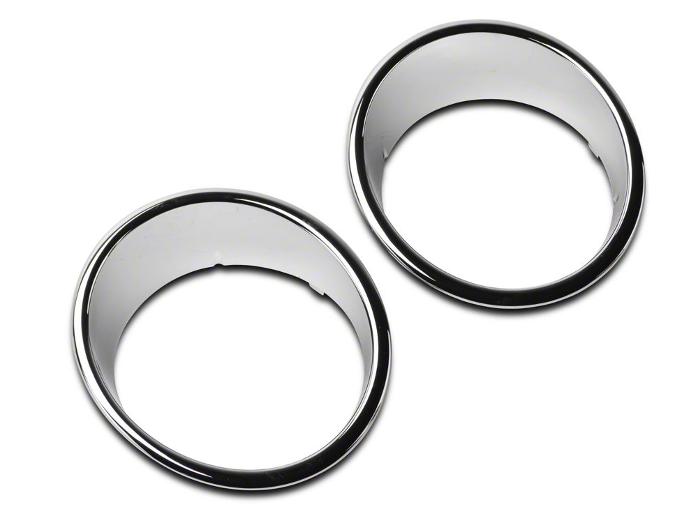 RedRock Headlight Bezels; Chrome (07-18 Jeep Wrangler JK)