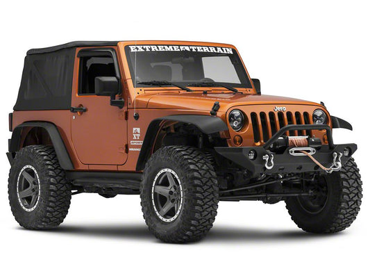 RedRock Rain Guards; Smoke (07-18 Jeep Wrangler JK 2-Door)