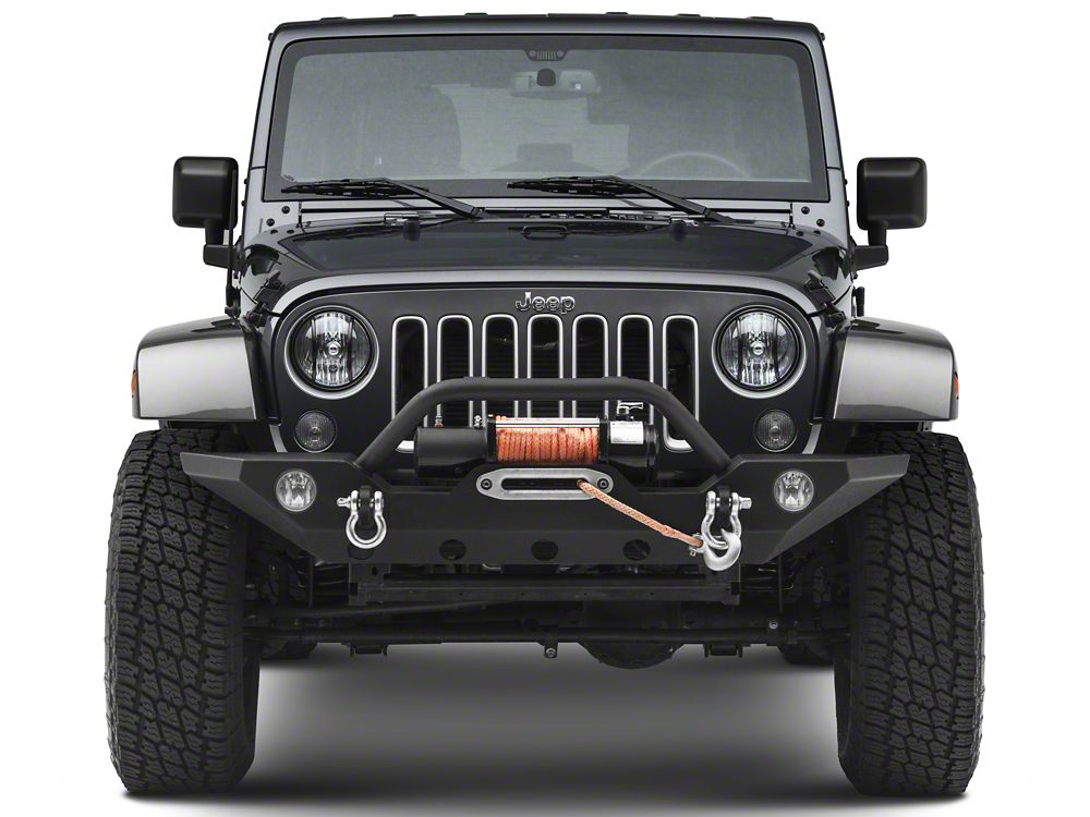 RedRock Euro Headlight Guards; Black (07-18 Jeep Wrangler JK)